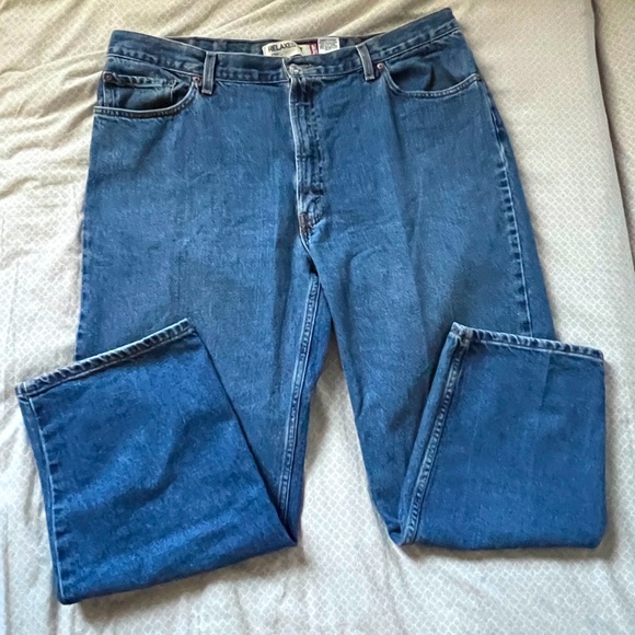 Levi 550 Medium Wash 42X30 Straight Leg Relaxed Denim Jeans - Picture 2 of 9